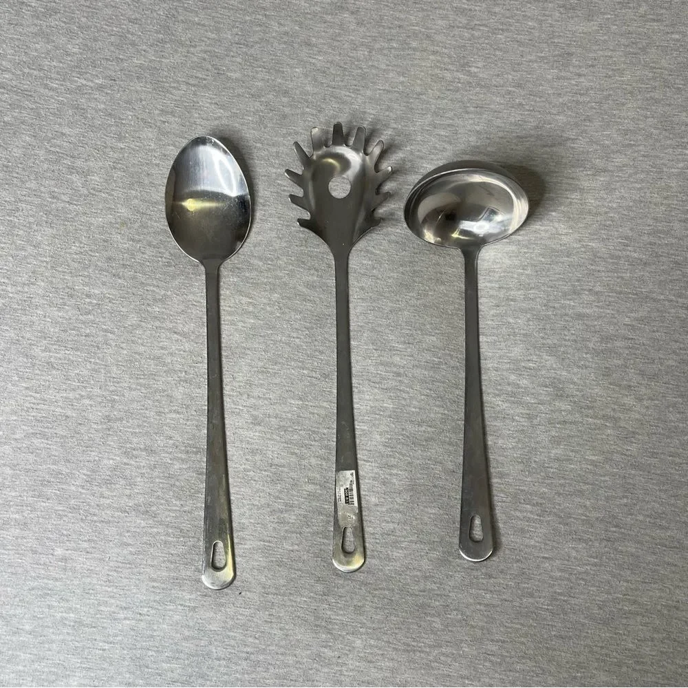 IKEA Silver Serving Spoons 3 PCS. Set